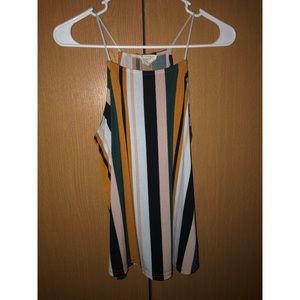 Cute long vertically striped top
